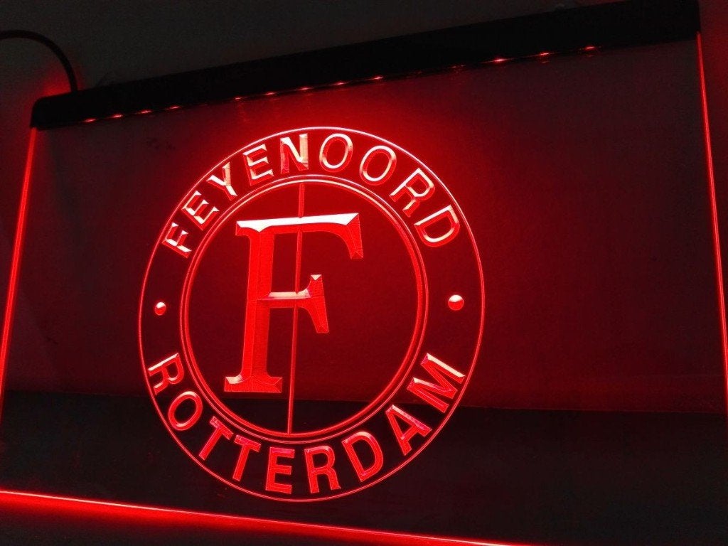 Feyenoord voetbal neon bord reclamebord lamp LED verlichting, Verzamelen, Ophalen of Verzenden, Nieuw, Lichtbak of (neon) lamp