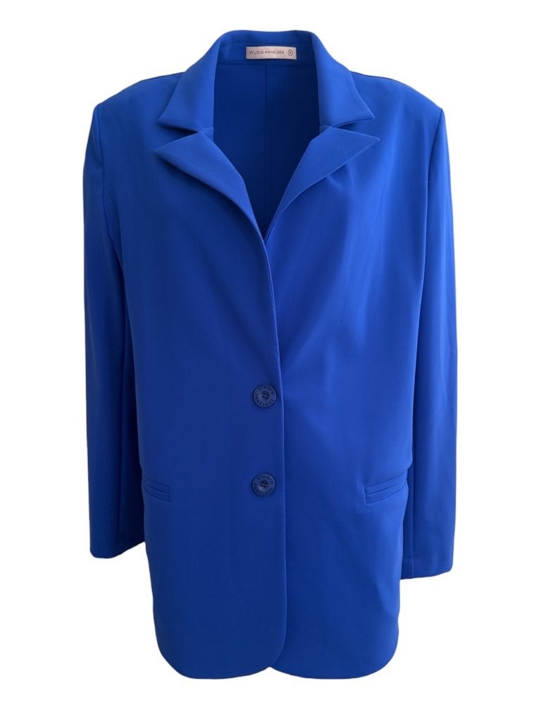 Studio Anneloes blazer M, Kleding | Dames, Jasjes, Kostuums en Pakken, Zo goed als nieuw, Blauw, Ophalen of Verzenden