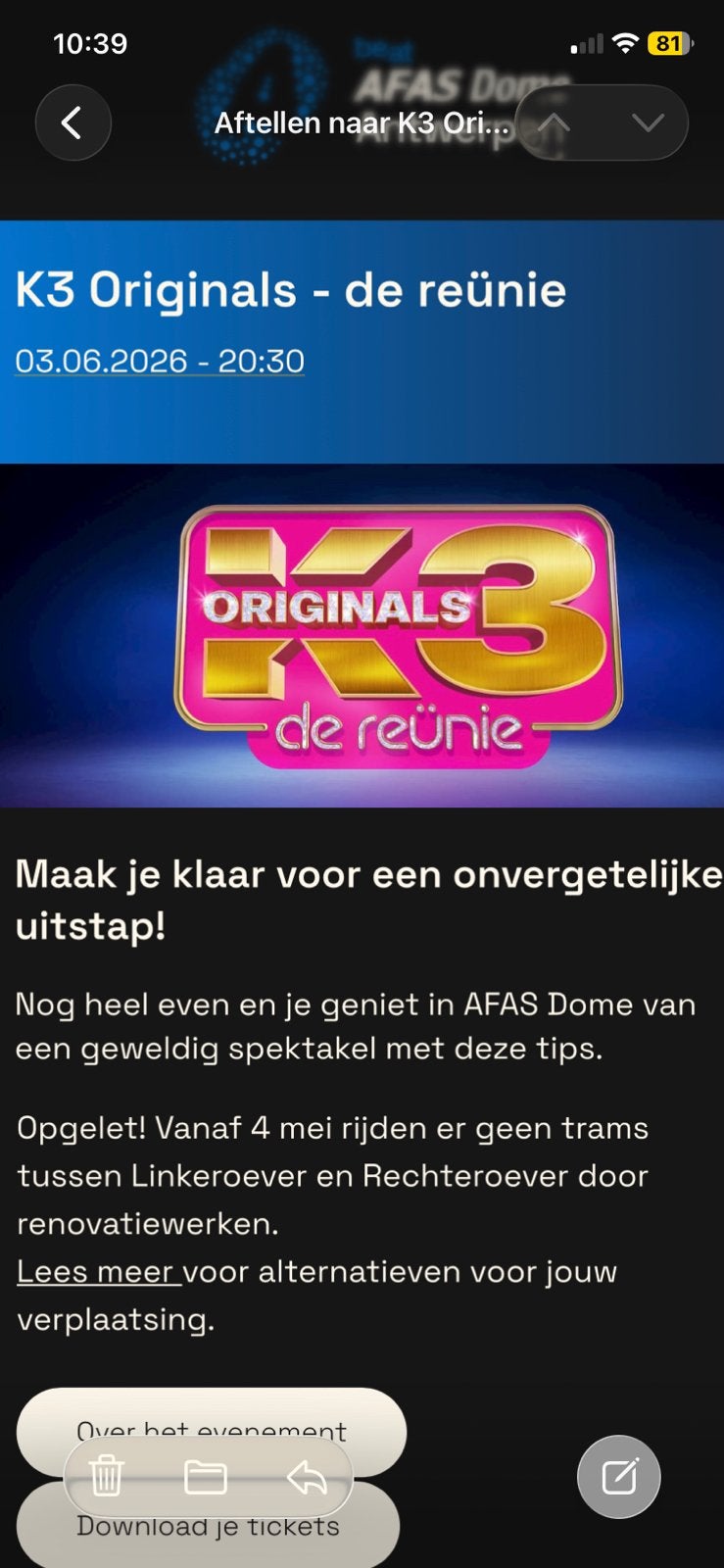 2x K3 Antwerpen 3 juni liever iemand blij maken dan wegdoen, Tickets en Kaartjes, Evenementen en Festivals, Twee personen