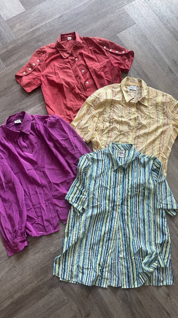50 x vintage damesblousejes, Verzenden, Zo goed als nieuw, Maat 38/40 (M)