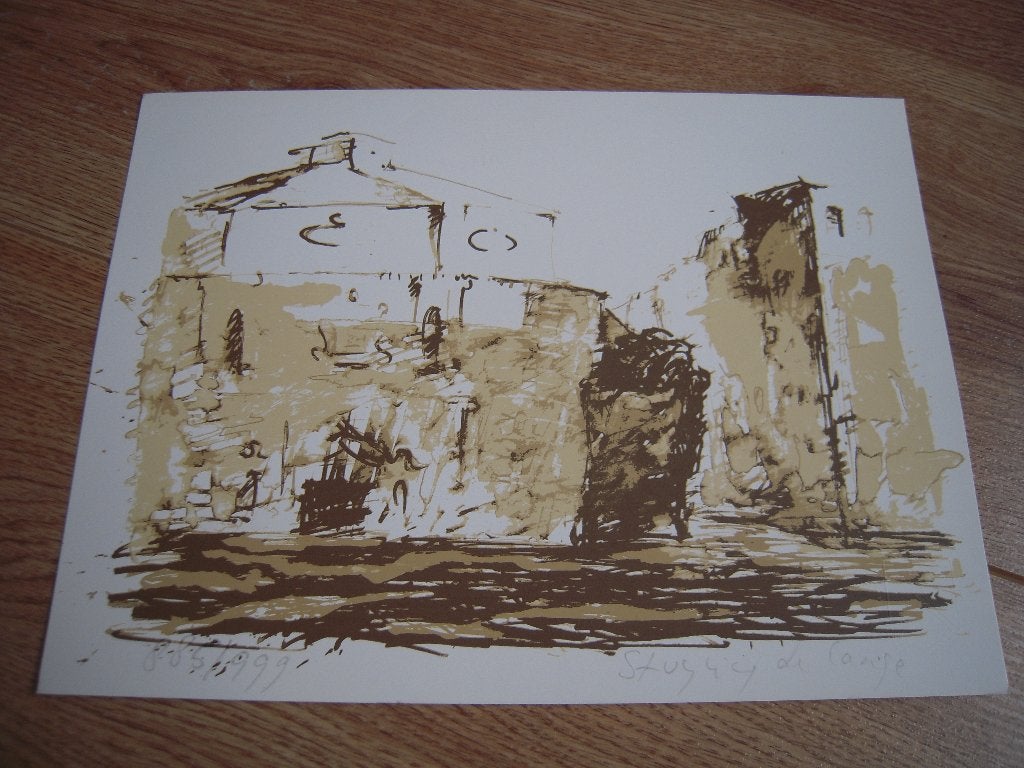 Genummerde en gesigneerde litho/zeefdruk., Antiek en Kunst, Kunst | Litho's en Zeefdrukken, Gesigneerd, Ophalen of Verzenden, Overige onderwerpen