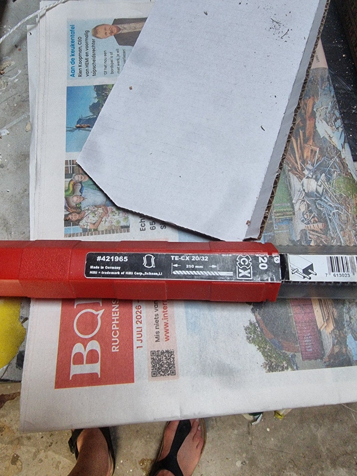 Hilti sds boor, Doe-het-zelf en Verbouw, 10 m² of meer, Overige materialen, 60 cm of meer, Minder dan 20 cm
