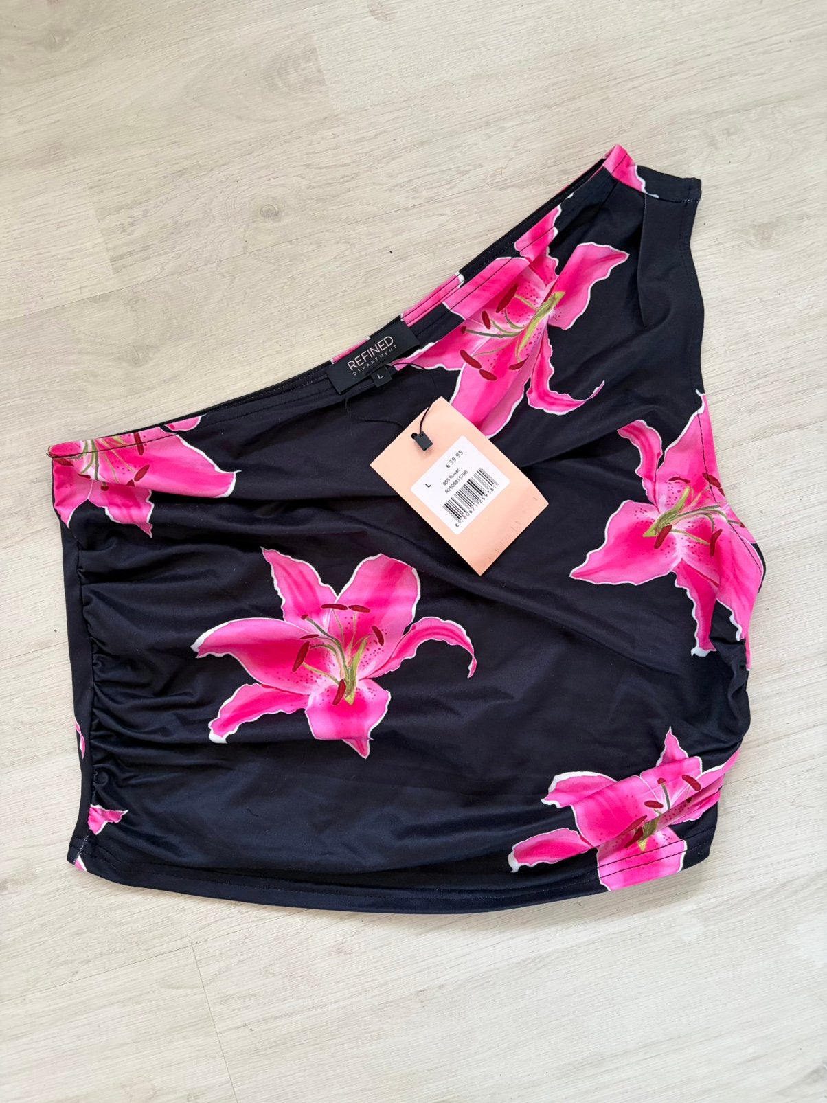 Asymmetrische top nieuw van Refined Department maat L, Zwart, Maat 42/44 (L), Nieuw, Ophalen of Verzenden