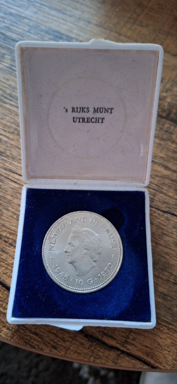 Zilveren 10 Gulden Munt Koningin Juliana 1945-1970, Ophalen, Koningin Juliana, Zilver, Losse munt