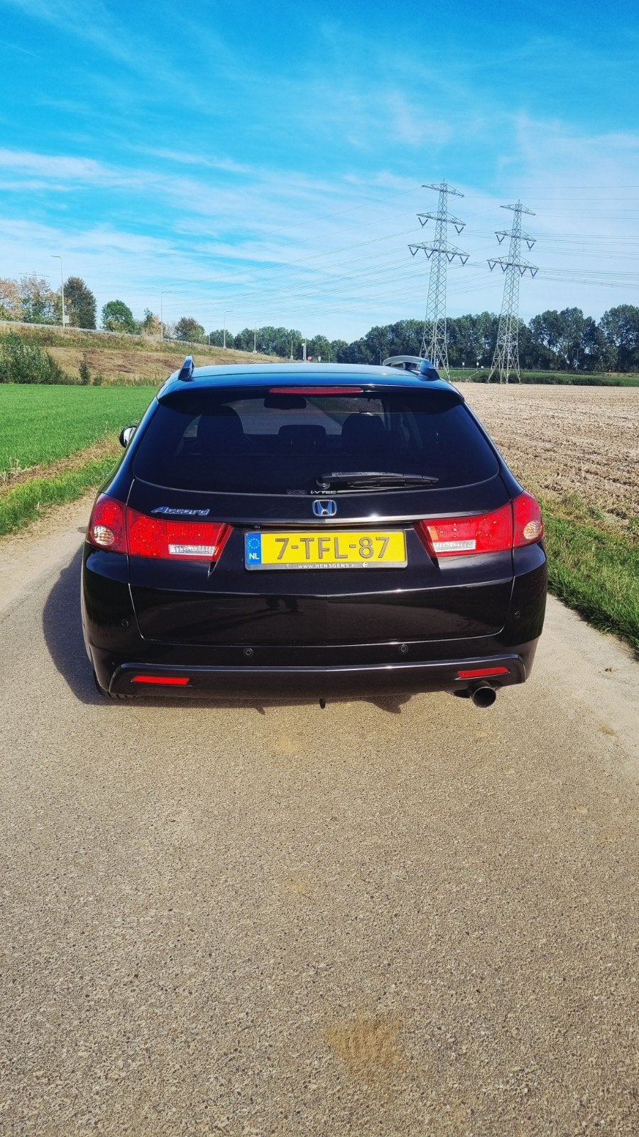 Honda Accord Tourer 2.0 i-VTEC Lifestyle Auto, Auto's, Dealer onderhouden, Stof, Zwart, Zwart