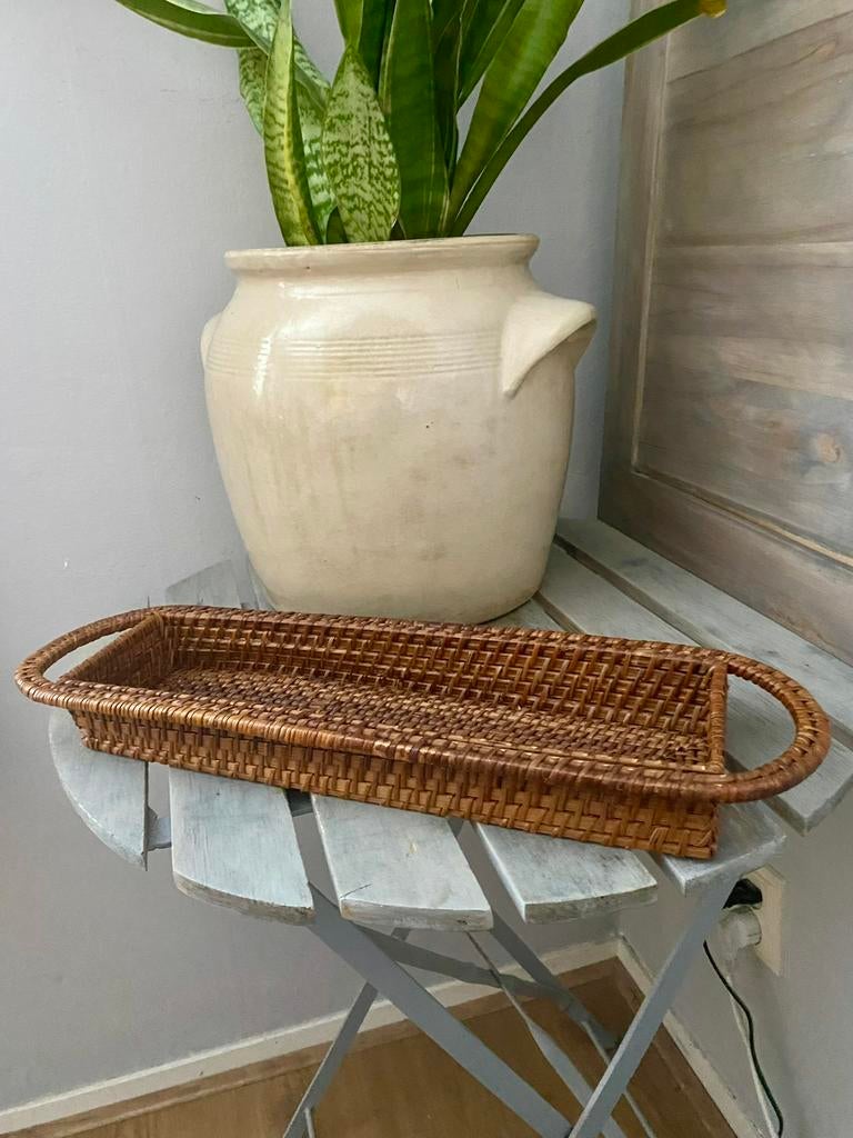 Brood/stokbroodmandje van rattan riviera de Maison ?, Ophalen, Zo goed als nieuw, Rond, Riet