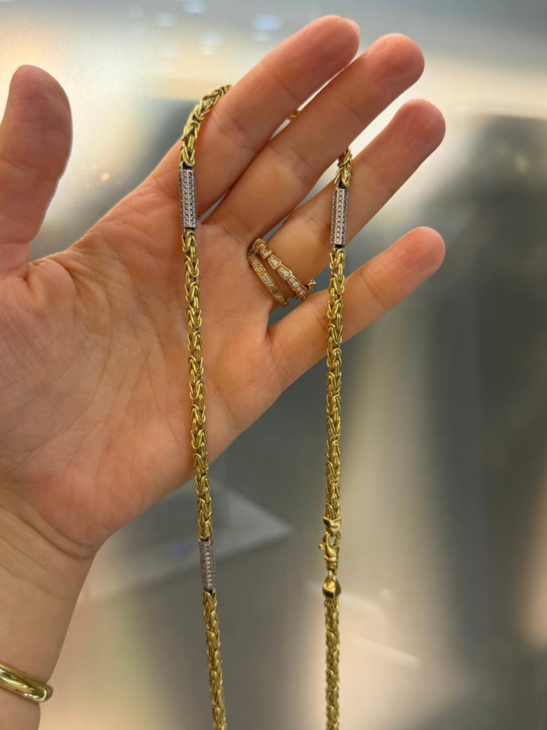 18KT Goud - 40.2 Gram - Ketting - KONING - Herenketting, Ophalen, Nieuw, Goud