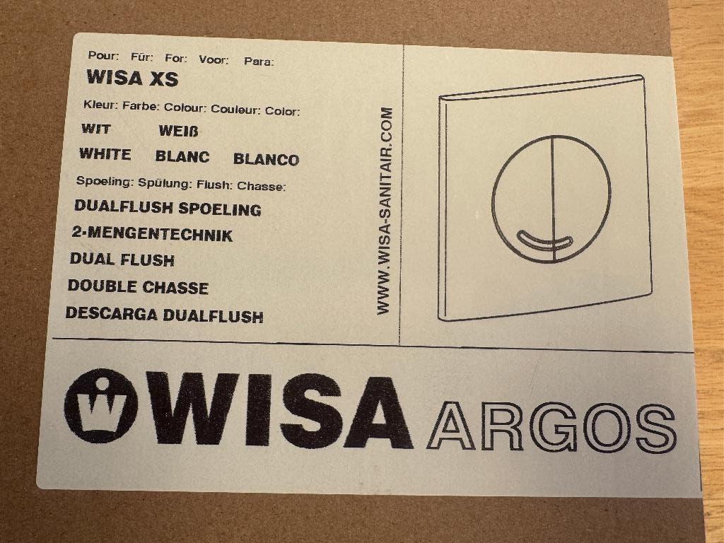 WISA Argos XS Bedieningsplaat – Nieuw in doos, Ophalen of Verzenden, Nieuw, Toilet