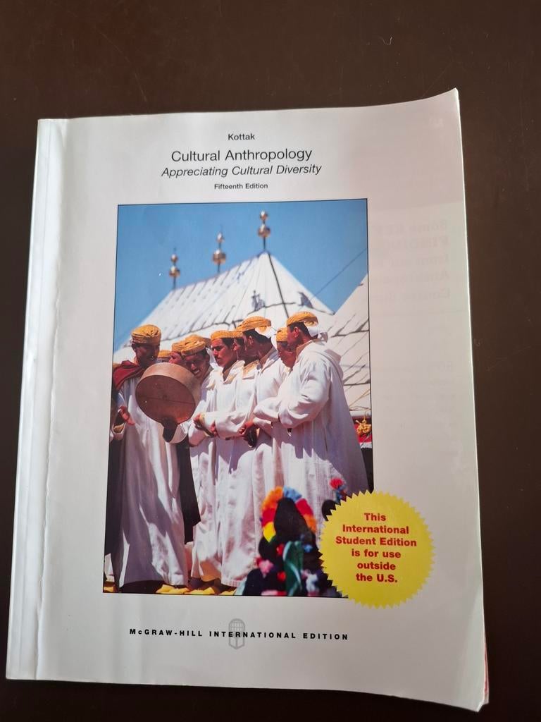 Cultural Anthropology - Kottak, Ophalen of Verzenden