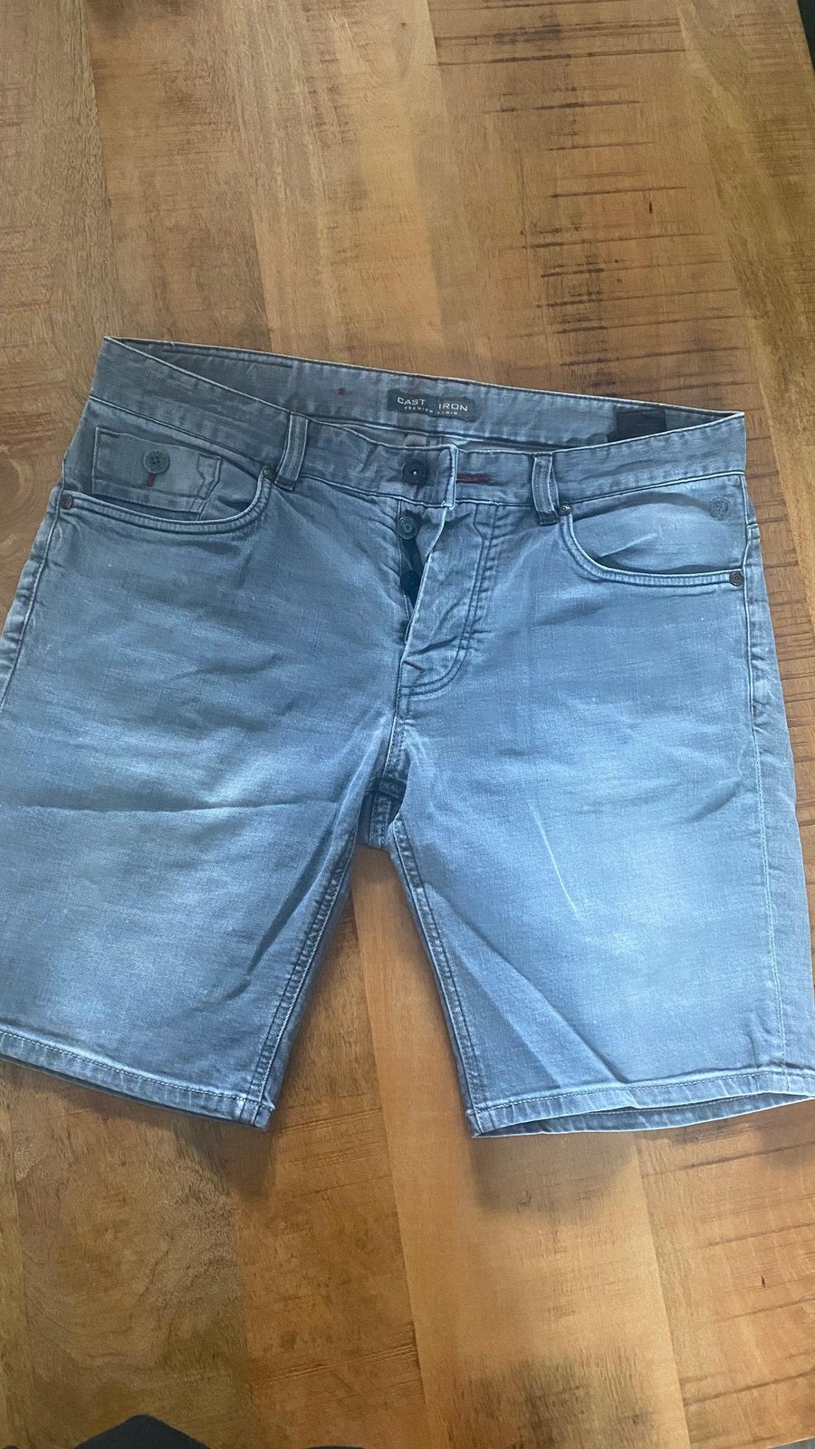 Cast iron korte jeans grijs 33, Ophalen, Zo goed als nieuw, Grijs, W33 - W34 (confectie 48/50)