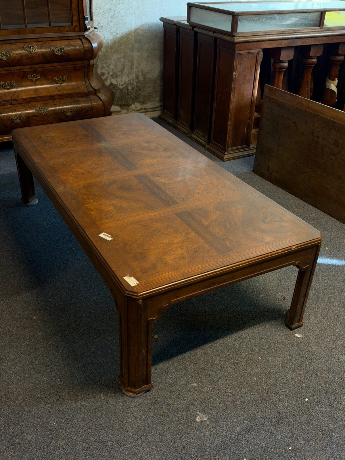 Rechthoekige notenhouten salontafel, Ophalen, Rechthoekig, 100 tot 150 cm, 50 tot 100 cm