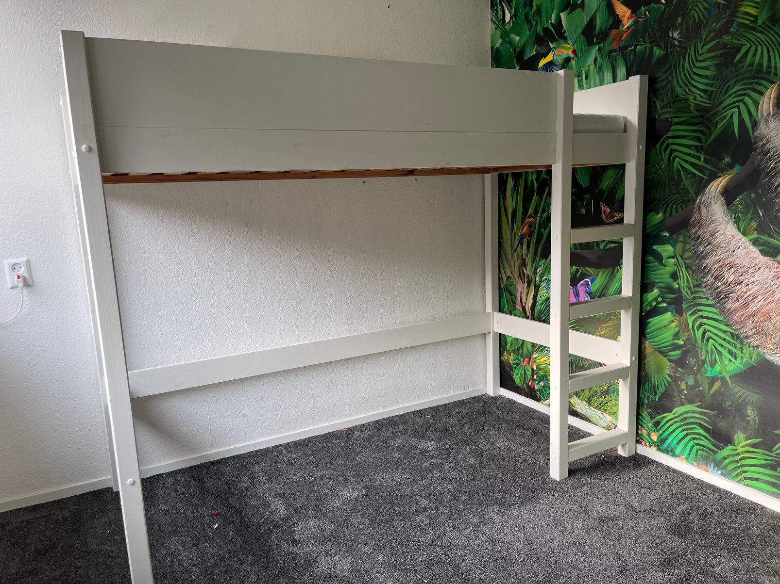 Hoogslaper kinderbed 1 persoons (Nous Kids Wehkamp), Huis en Inrichting, Slaapkamer | Bedden, Ophalen, 90 cm, Eenpersoons, Wit