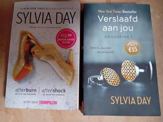 Sylvia Day verslaafd aan jou - afterburn - aftershock, Ophalen of Verzenden, Gelezen, Sylvia Day