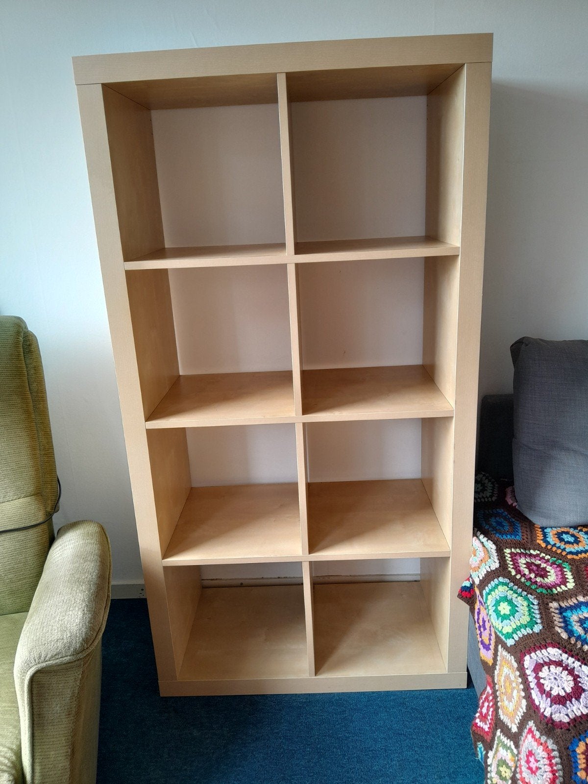 IKEA KALLAX open kast - 8 vakken, Ophalen, Met plank(en), Gebruikt, 100 tot 150 cm