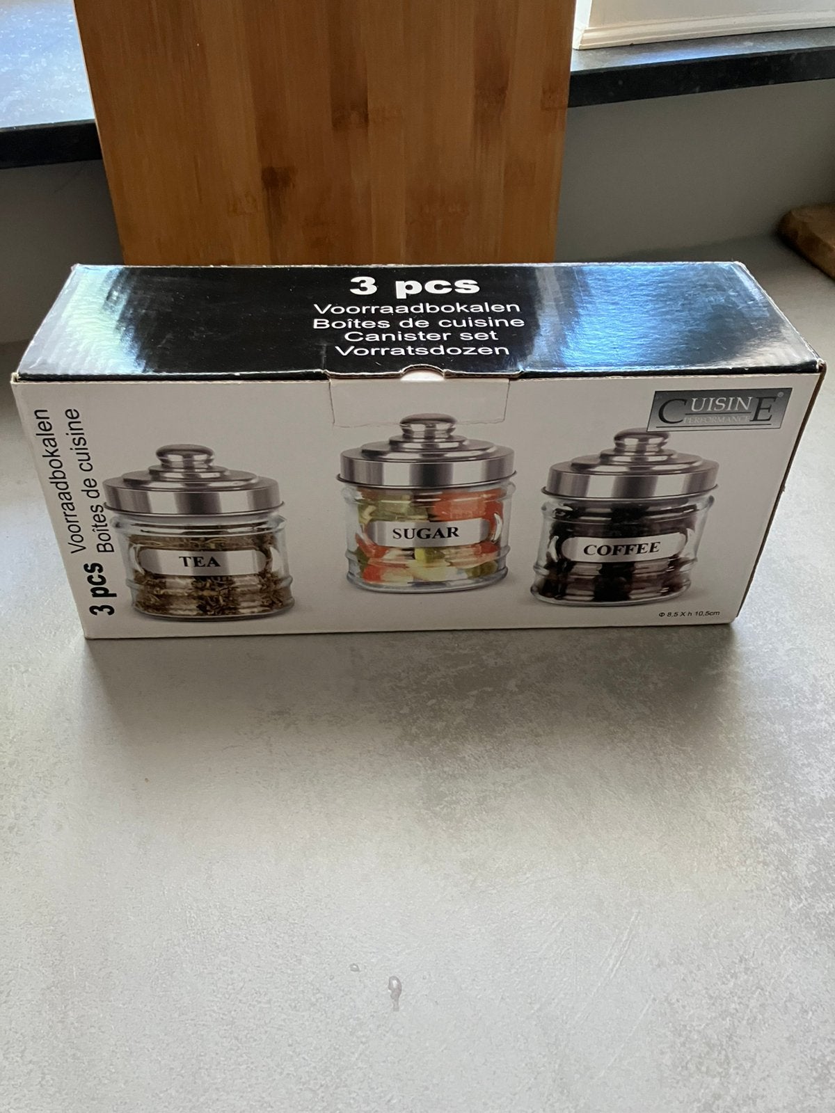 Voorraad potten glas met zilverkleurige deksel, Ophalen, Nieuw, Glas, Pot, Bus of Blik