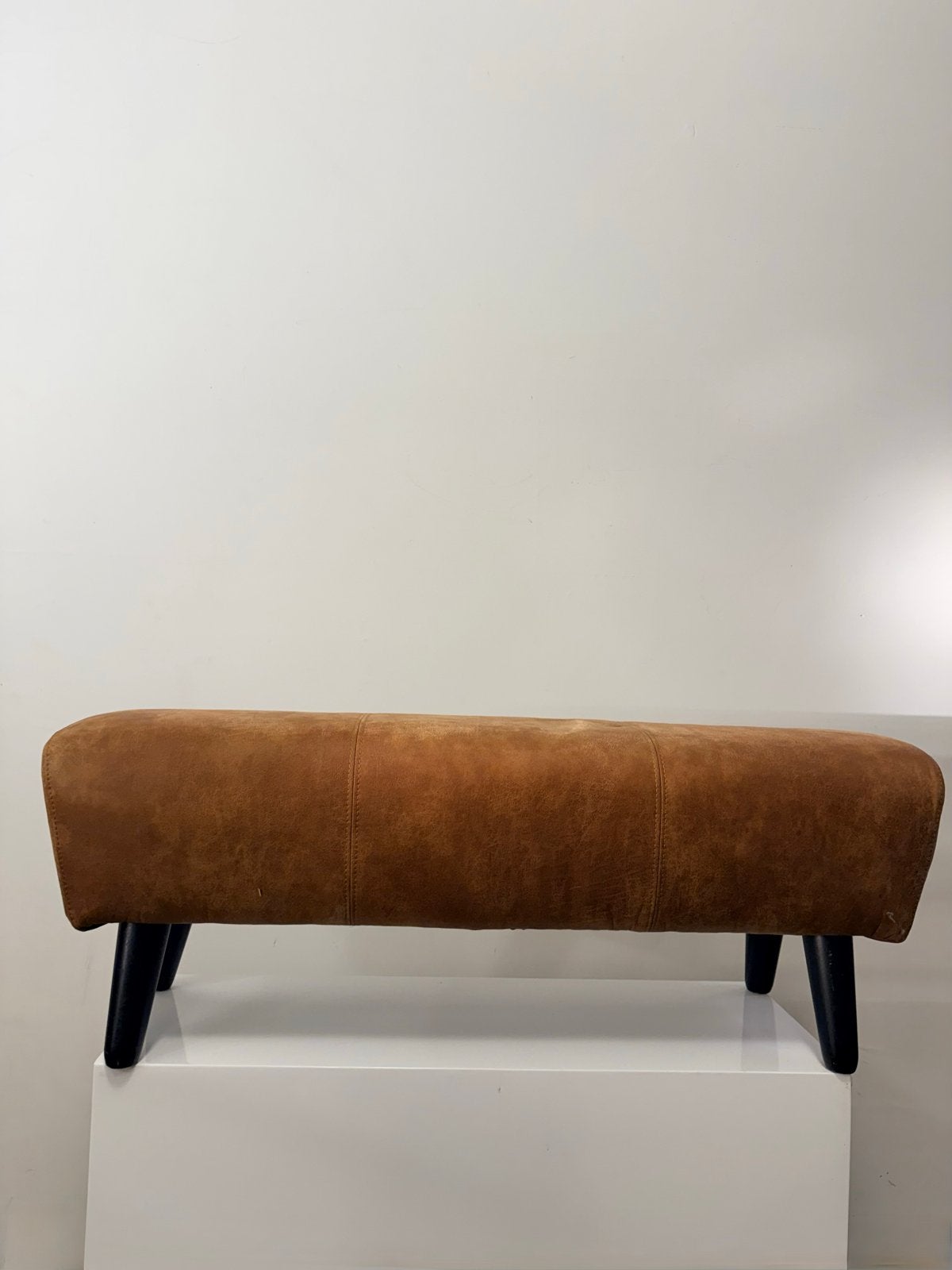 Handige Hocker / Bankje - 120x35x40 cm, Ophalen of Verzenden, Gebruikt, Bruin, Stof
