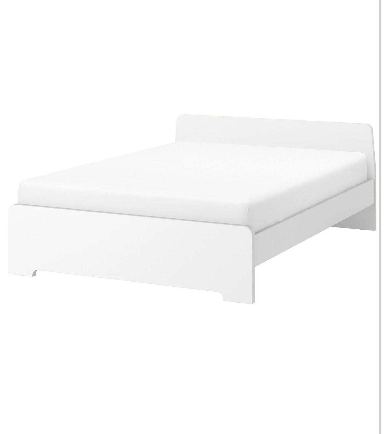 Ikea twijfelaar bed, Ophalen, Gebruikt, Wit, Tweepersoons