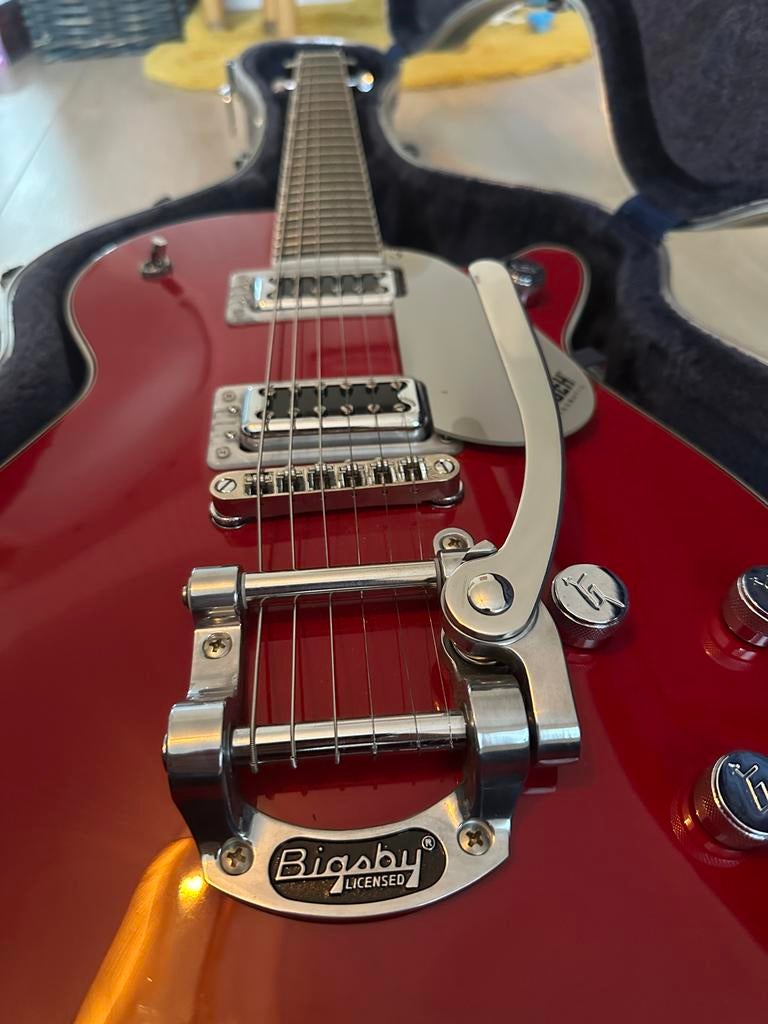 Gretsch G5230T Electromatic Jet FT Firebird Red + koffer, Muziek en Instrumenten, Snaarinstrumenten | Gitaren | Elektrisch, Ophalen of Verzenden