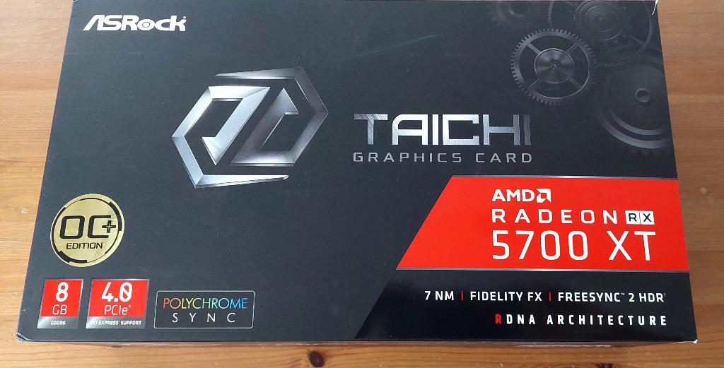 Asrock Taichi 5700XT, Computers en Software, Videokaarten, AMD, GDDR6, PCI-Express 4, Ophalen of Verzenden