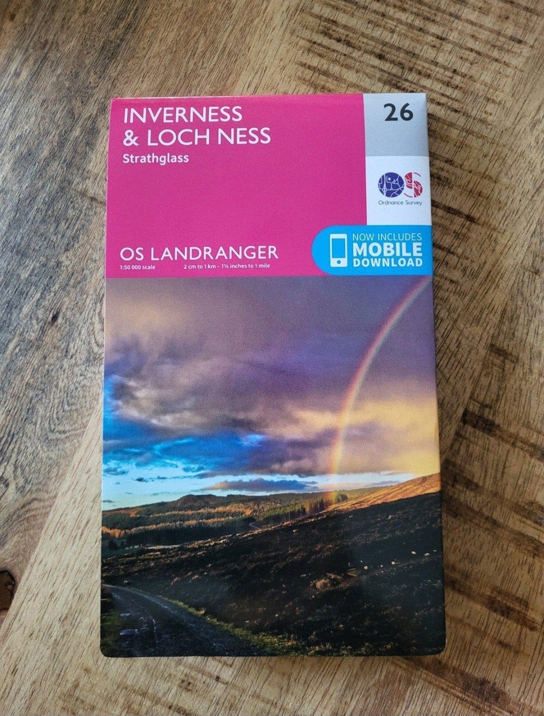 Kaart Inverness & Loch Ness, Strathglass, Ophalen of Verzenden, Europa, Fiets- of Wandelgids, Overige merken
