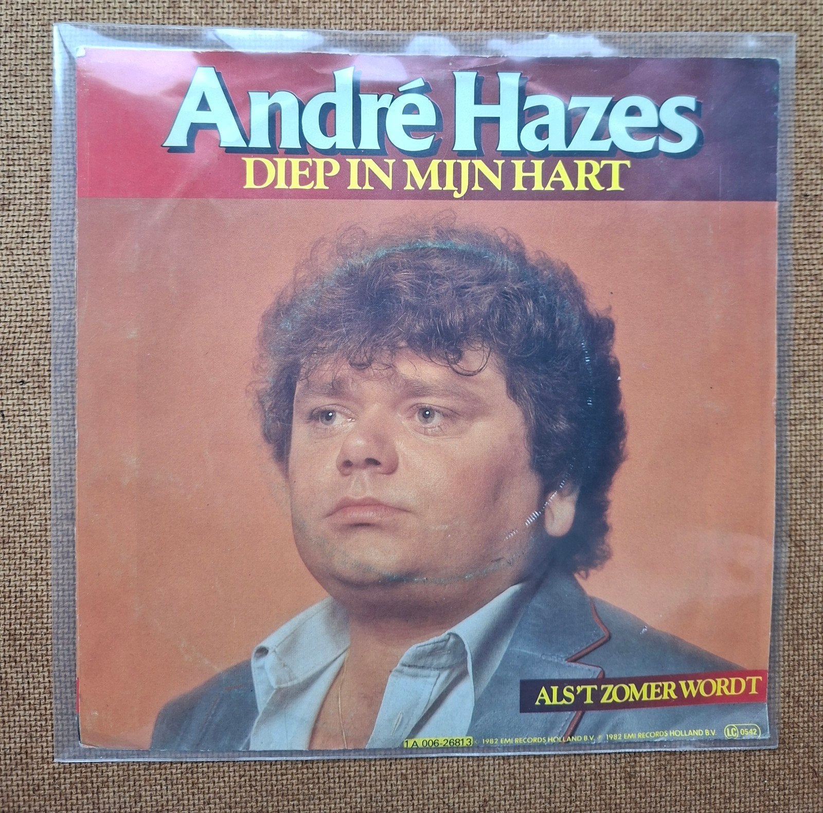 Hazes, Andre  - Diep in mijn hart - Single is TOP, Ophalen of Verzenden, Gebruikt, Nederlandstalig