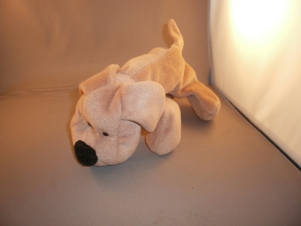 Happy horse hond 1997 Stanley nr 2 bruin zacht velours en, Kinderen en Baby's, Speelgoed | Knuffels en Pluche, Happy Horse, Wasbaar