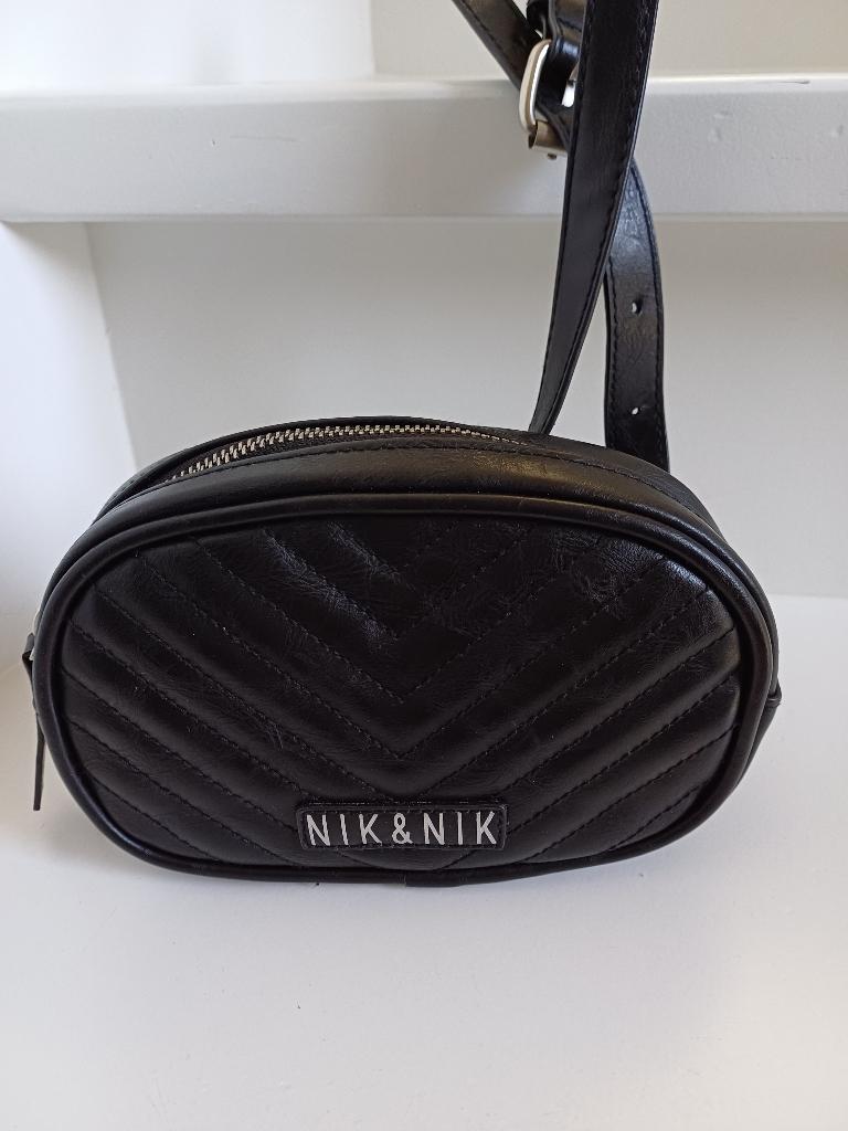 NIK&NIK TAS ZWART Z.G.A.N. ( ZIE FOTO'S), Ophalen of Verzenden, Zo goed als nieuw, Zwart, Overige typen