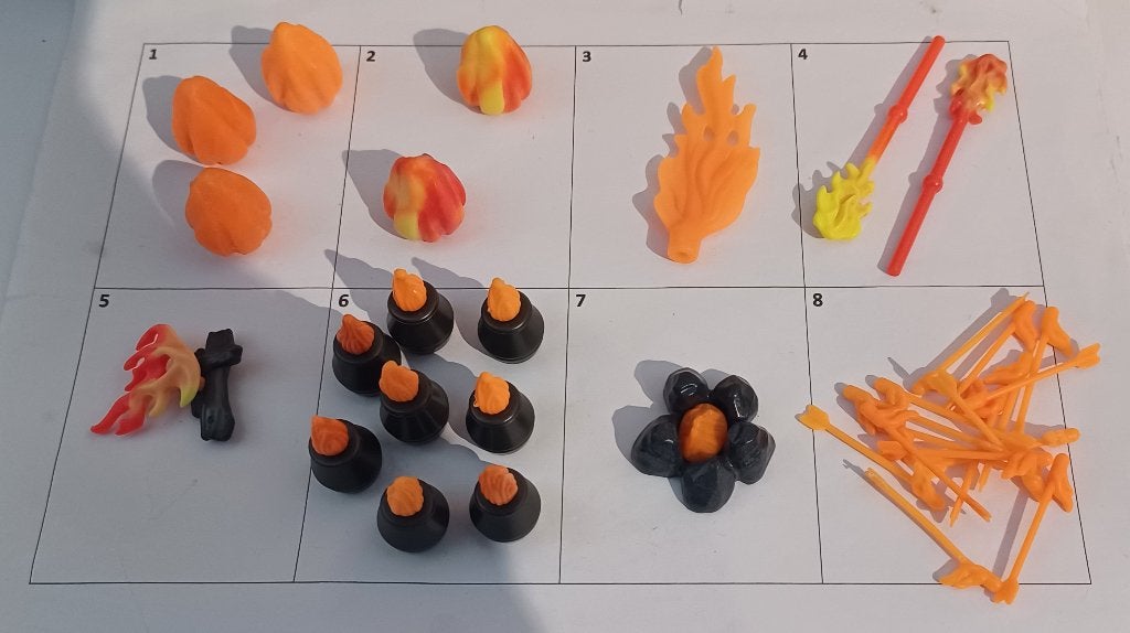 playmobil vuur vlam vuurpot vuurpijl, Ophalen of Verzenden, Gebruikt, Losse onderdelen