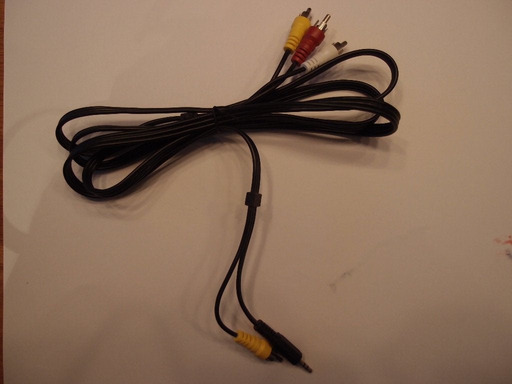 Kabel van jack video naar tulp / RCA wit, rood, geel, Ophalen of Verzenden, Nieuw, Minder dan 2 meter, Overige kabels