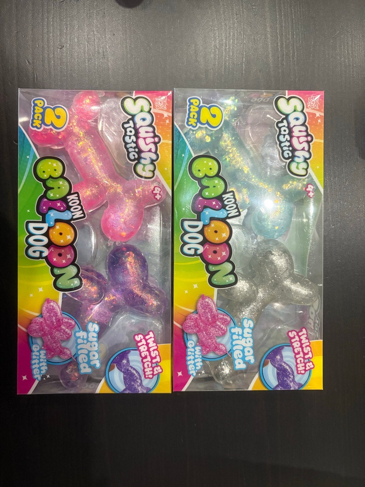 Squishy Tastic Balloon Dog Speelgoed - 2-pack, Ophalen of Verzenden, Nieuw, Jongen of Meisje