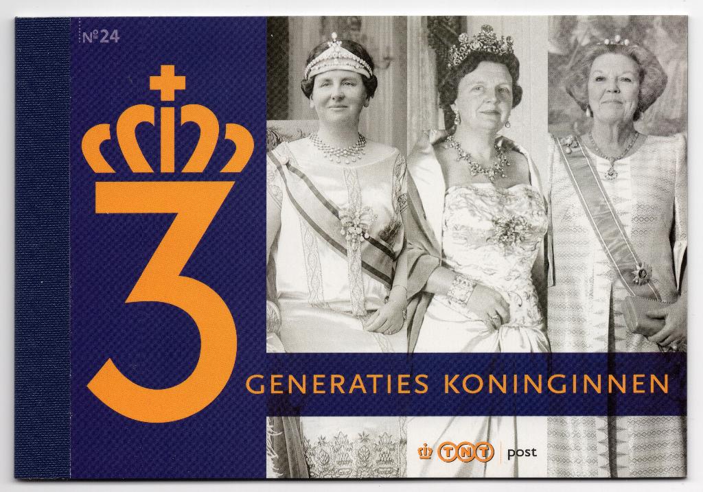PB24 3 Generaties Koninginnen + Blok NVPH 2642, Postzegels en Munten, Postzegels | Nederland, Ophalen of Verzenden, Na 1940, Postfris