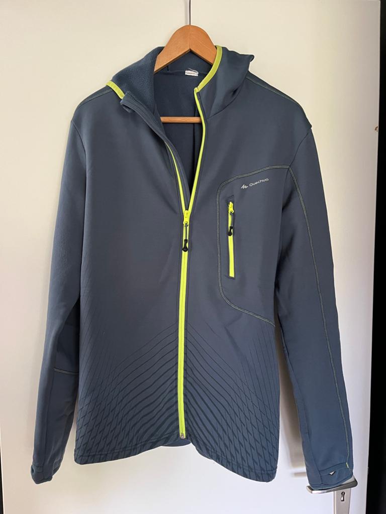 Decathlon Quechua vest/jas/hoodie, maat L, Ophalen of Verzenden, Gedragen, Maat 52/54 (L), Grijs