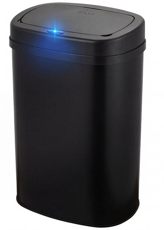 Prullenbak met Sensor 60 liter, metaal, Q, Nieuw, 40 liter of meer, Ophalen of Verzenden