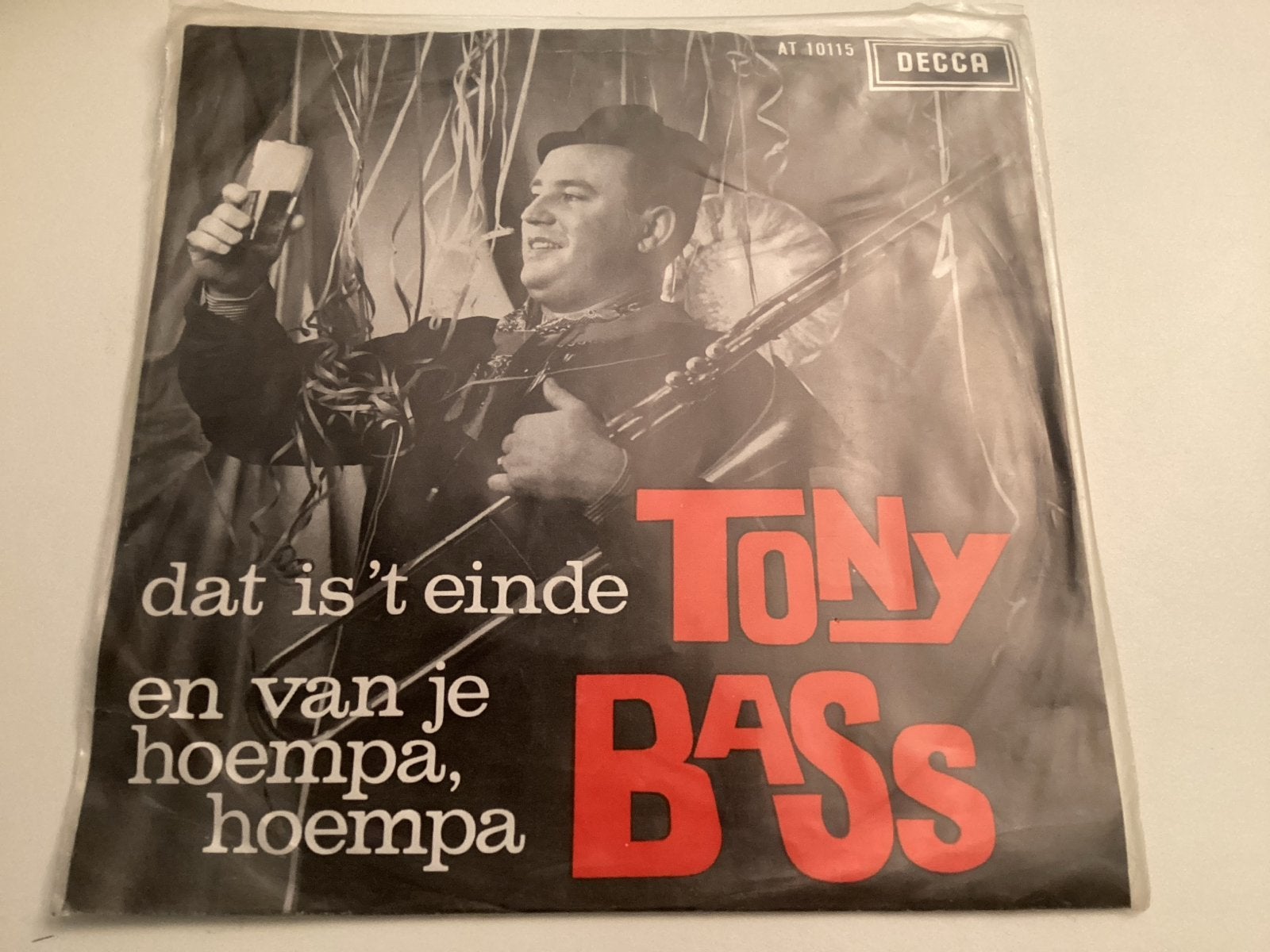 Tony Bass - Dat is 't einde / En van je hoempa, hoempa, Cd's en Dvd's, Vinyl Singles, Gebruikt, 7 inch, EP, Schlager