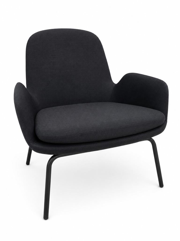Normann Copenhagen Low Fauteuil Donkerblauw, Ophalen, Gebruikt, 75 tot 100 cm, Stof