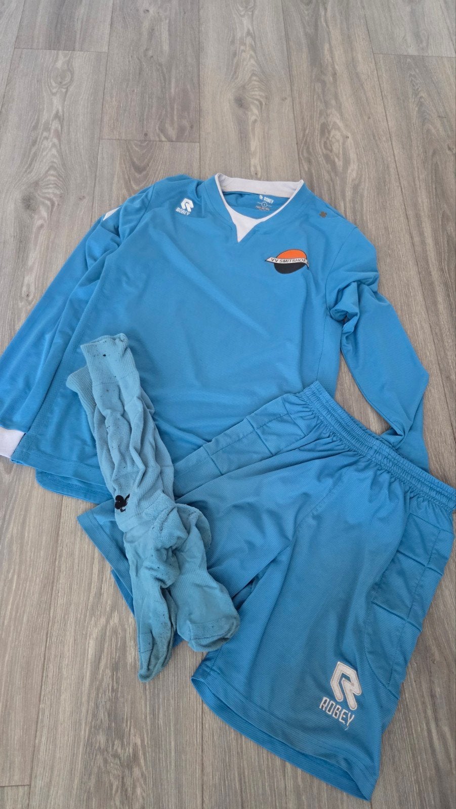 Robey keepersltenue VV Smitshoek (shirt, broek, sokken), Maat S, Ophalen of Verzenden, Gebruikt, Set