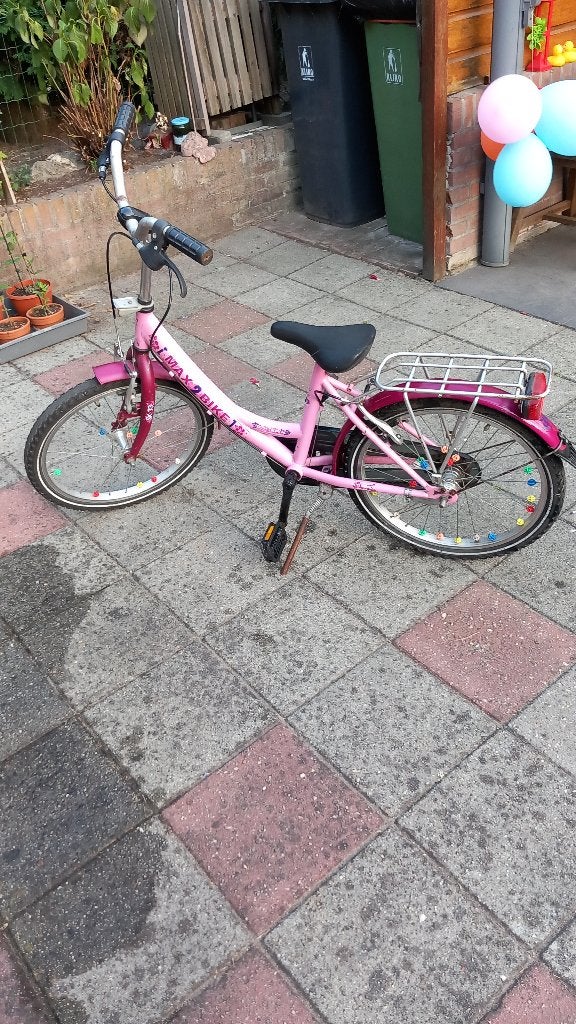 16inch  kinderfietsje voor meisjes, Ophalen, Velgrem, MAX 2 BIKE, 16 tot 20 inch
