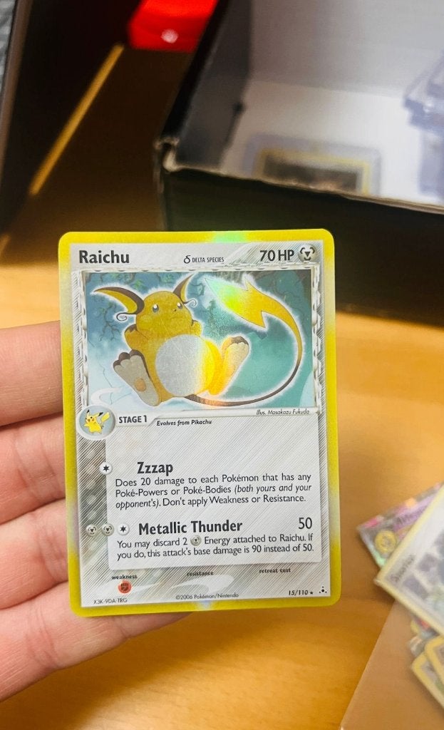 Raichu 15/110 Holo Ex Holon Phantoms Pokemon, Verzenden, Zo goed als nieuw, Losse kaart, Foil