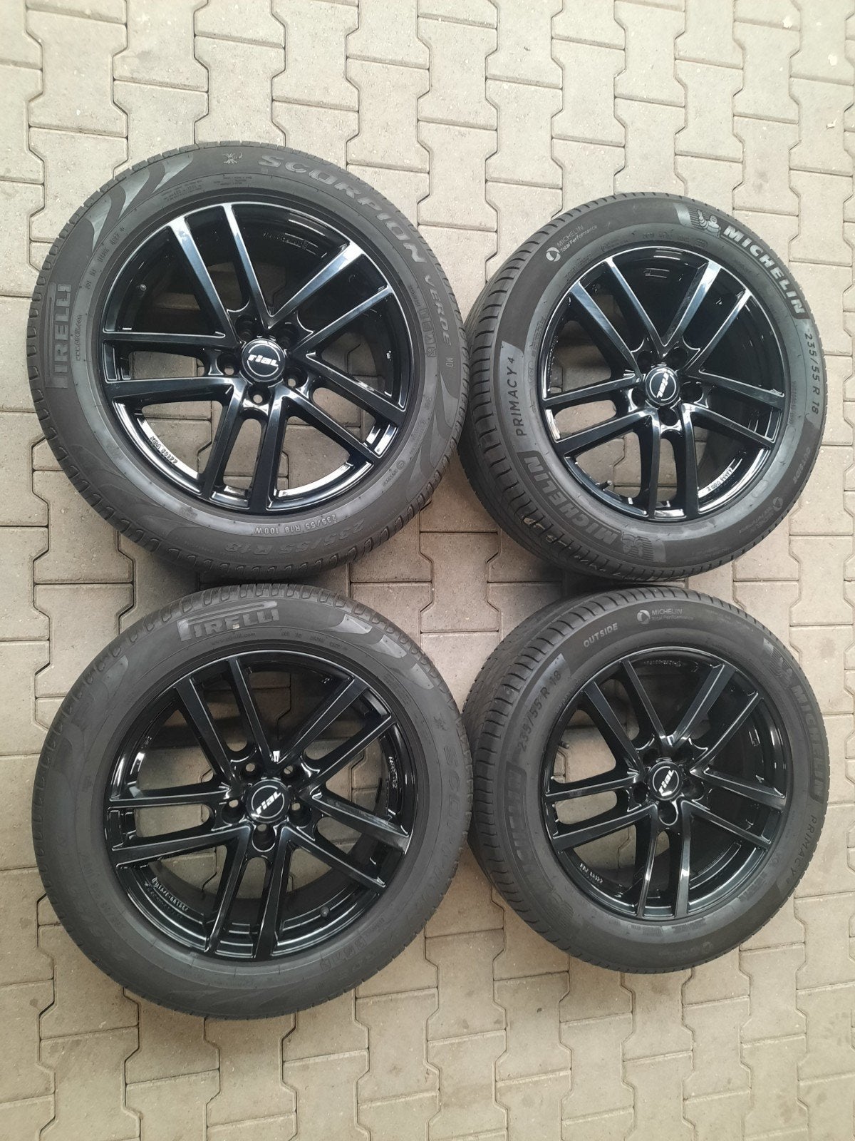 ZGAN 18 inch velgen RIAL 5×108 VOLVO XC40 XC60 FORD KUGA, 18 inch, Gebruikt, Banden en Velgen, Ophalen of Verzenden