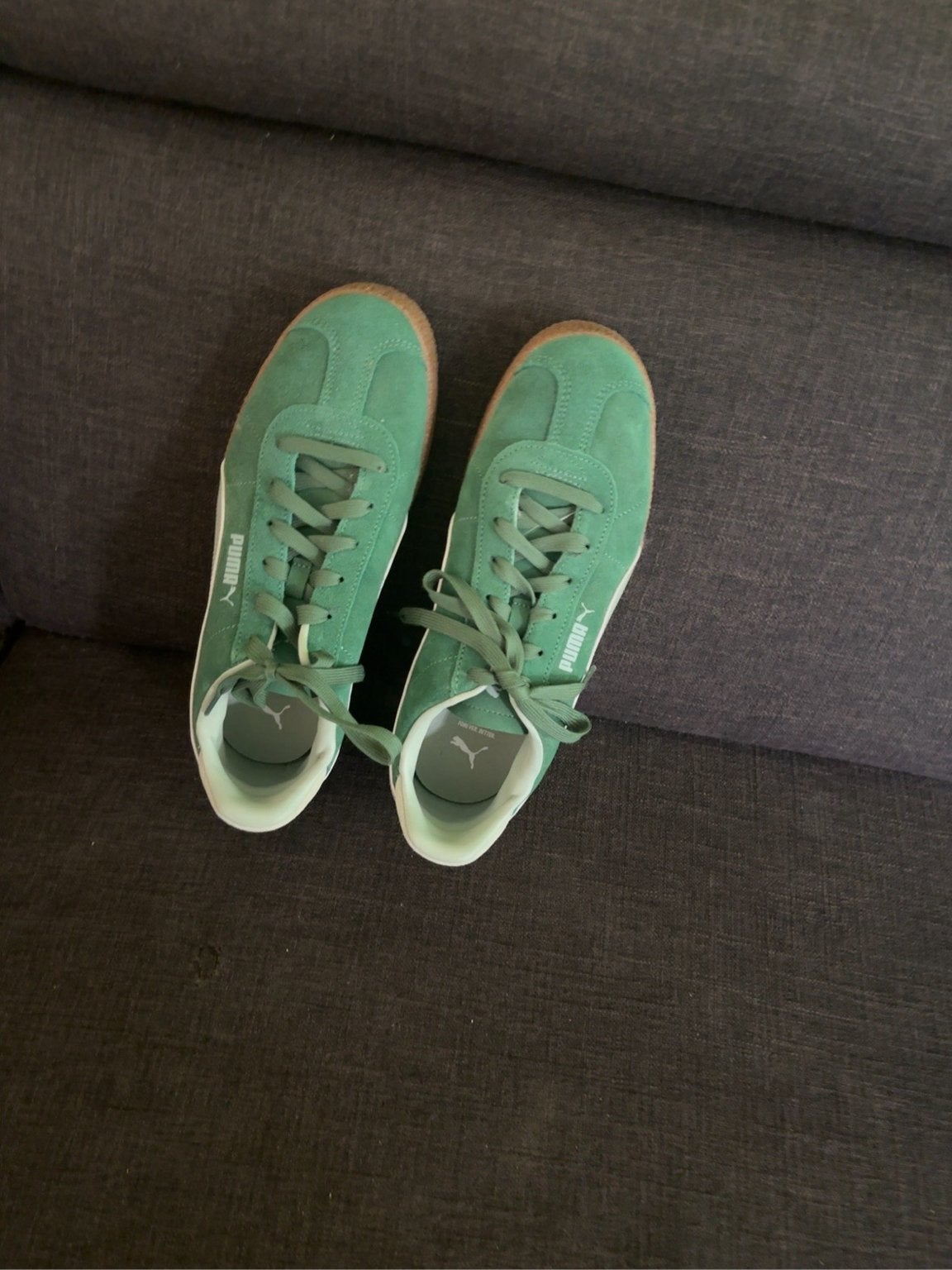 Puma sneakers, EU maat 42 - Zo goed als nieuw, Ophalen, Zo goed als nieuw, Groen, Sneakers of Gympen