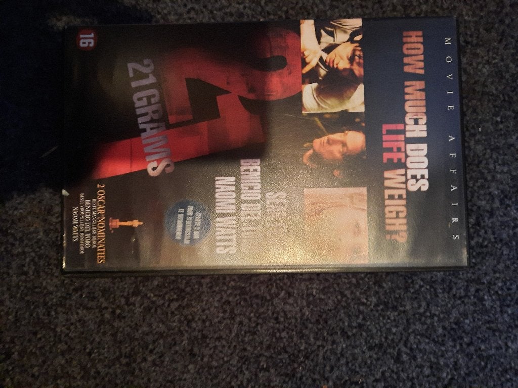 21 GRAMMS! Thriller Op Ex-Rental VIDEO!, Cd's en Dvd's, VHS | Film, Gebruikt, Vanaf 16 jaar, Verzenden, Thrillers en Misdaad