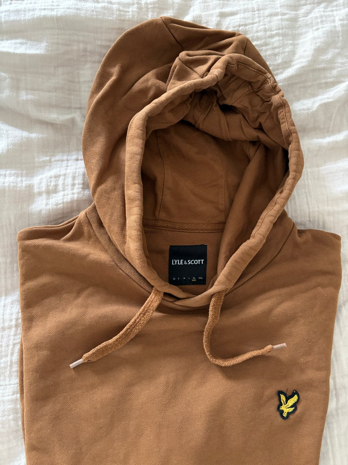 Mooie Lyle & Scott hoodie in bruin maat XL, Ophalen of Verzenden, Gedragen