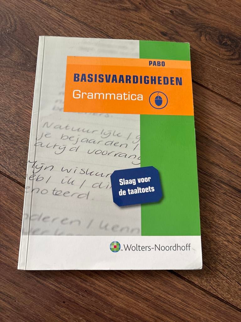 Basisvaardigheden Grammatica PABO - Slaag voor de taaltoets, Ophalen of Verzenden, Zo goed als nieuw, Overige niveaus, Nederlands