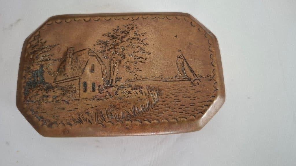 tabaksdoos 1900, Ophalen of Verzenden, Gebruikt, Tabaksdoos of Verpakking