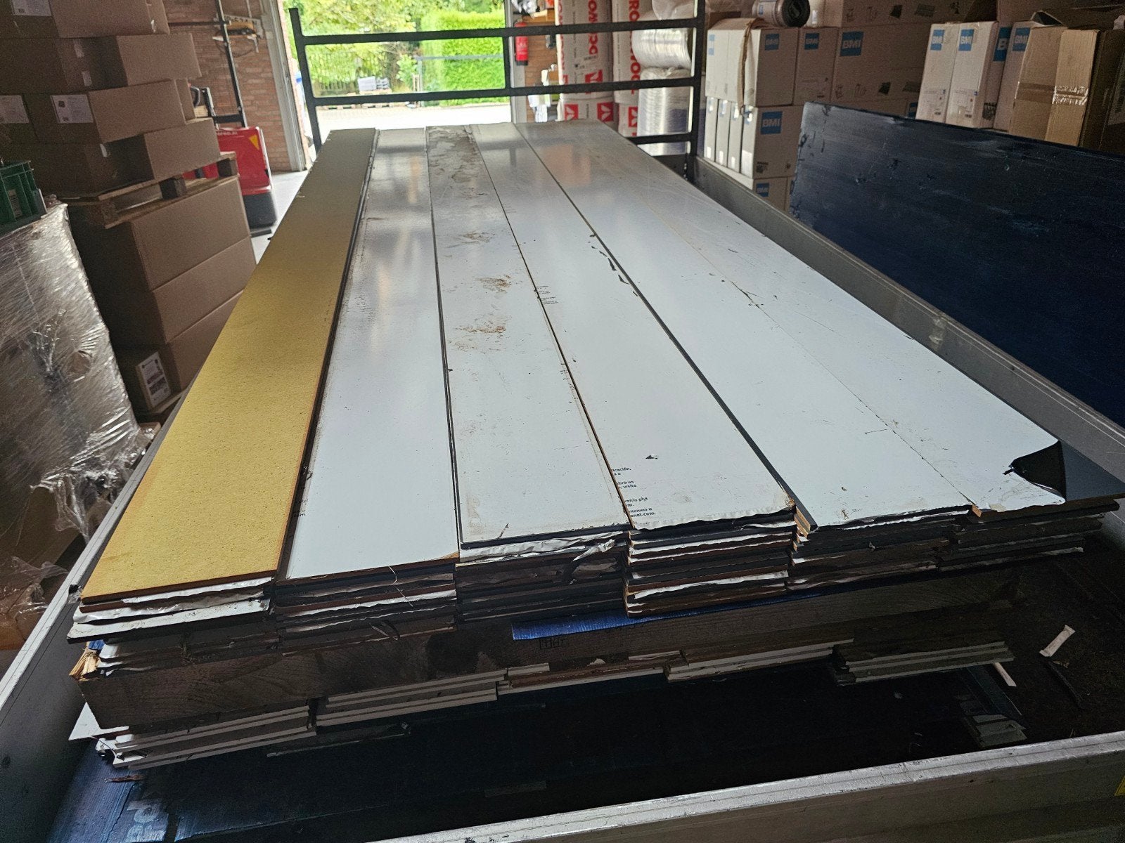 rockpanel 8mm antraciet stroken 20cm, wit 24,5cm, Doe-het-zelf en Verbouw, Platen en Panelen, Ophalen, Nieuw, Overige materialen