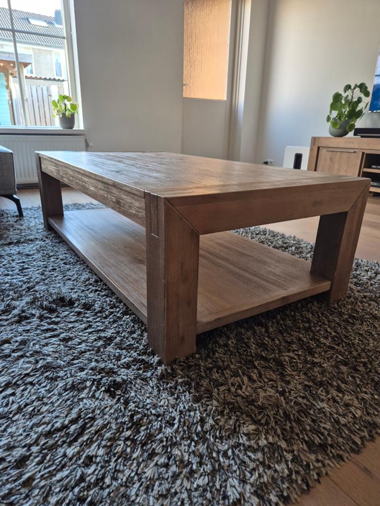 Salzburg salontafel - Robuust en stijlvol, Huis en Inrichting, Ophalen, Gebruikt, 100 tot 150 cm, Landelijk, Robuust
