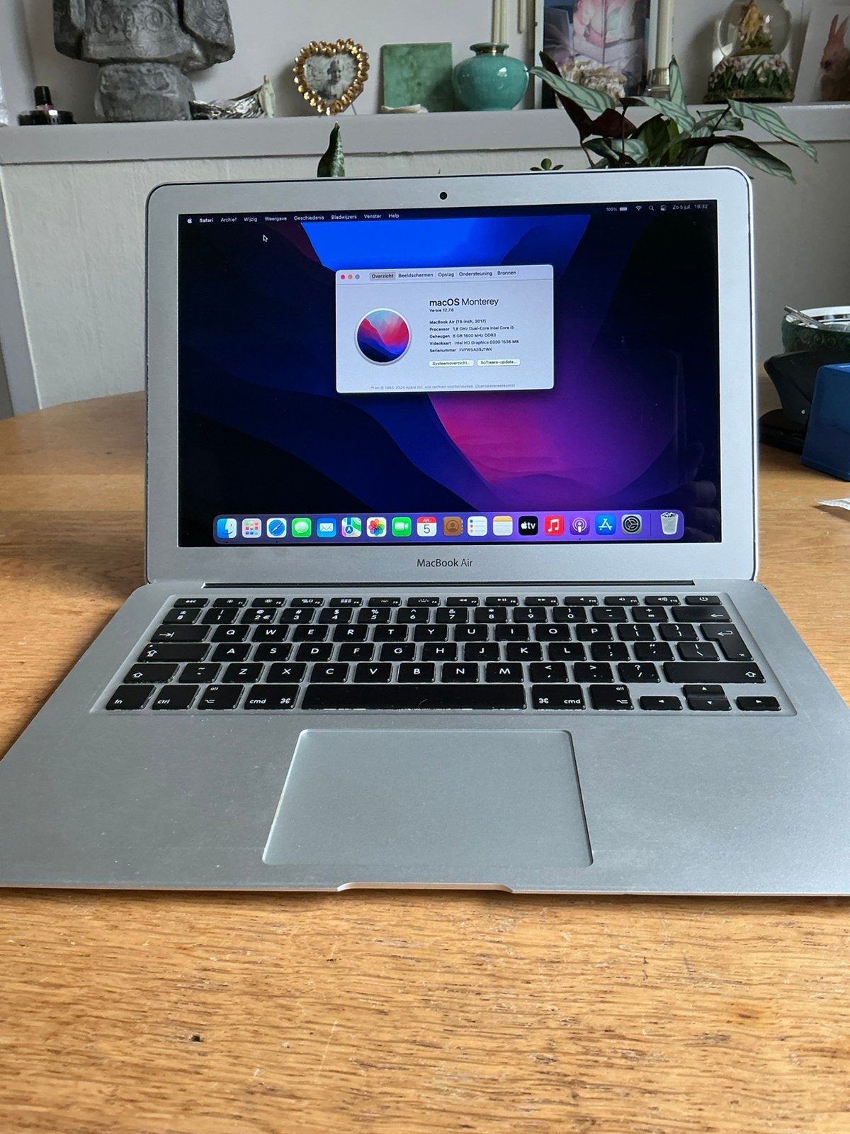 Macbook air 2017, Computers en Software, Ophalen, Gebruikt, 8 GB, Onbekend