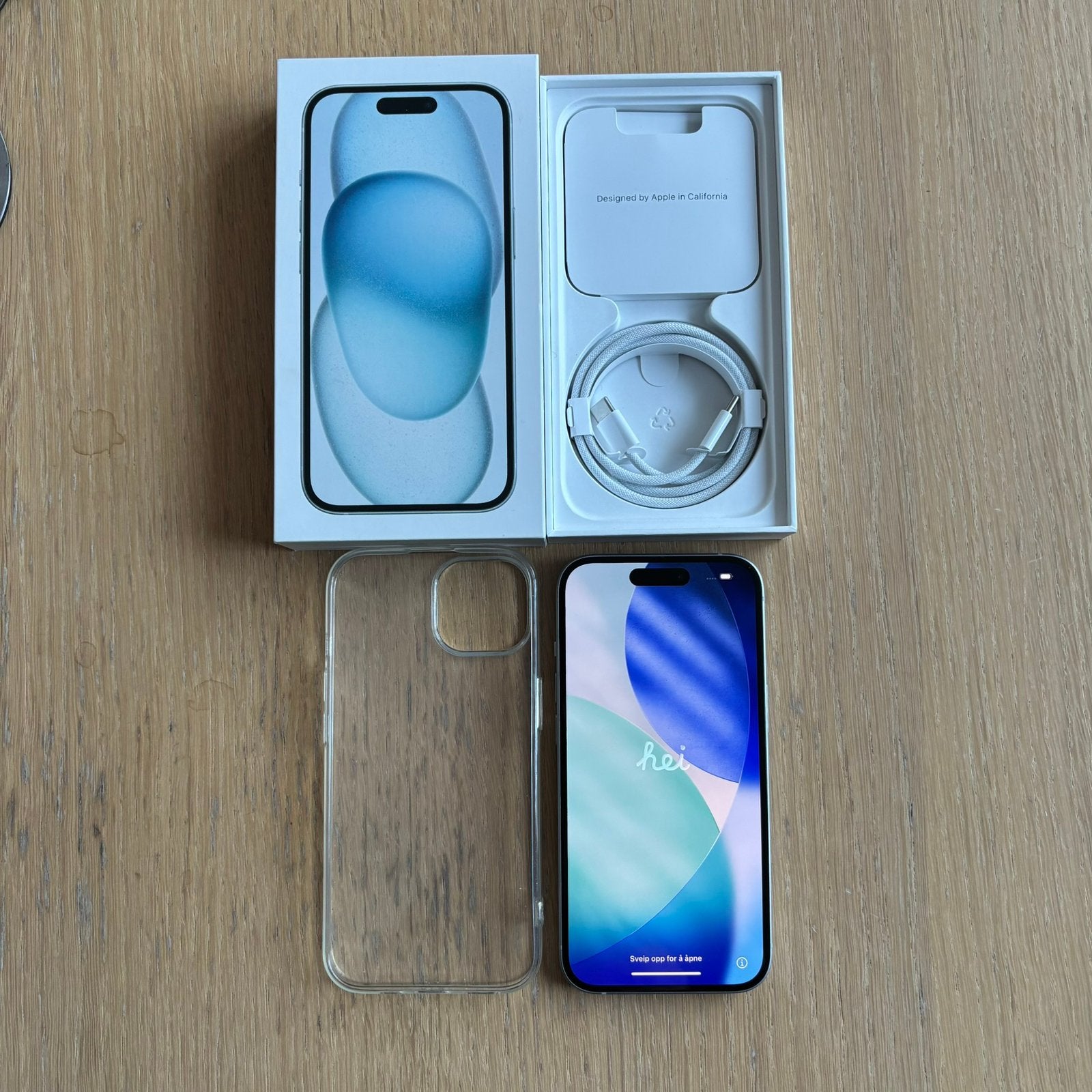 Apple iPhone 15 Blue 128GB, onbeschadigd, 89%, 128 GB, Blauw, Ophalen of Verzenden, Zo goed als nieuw