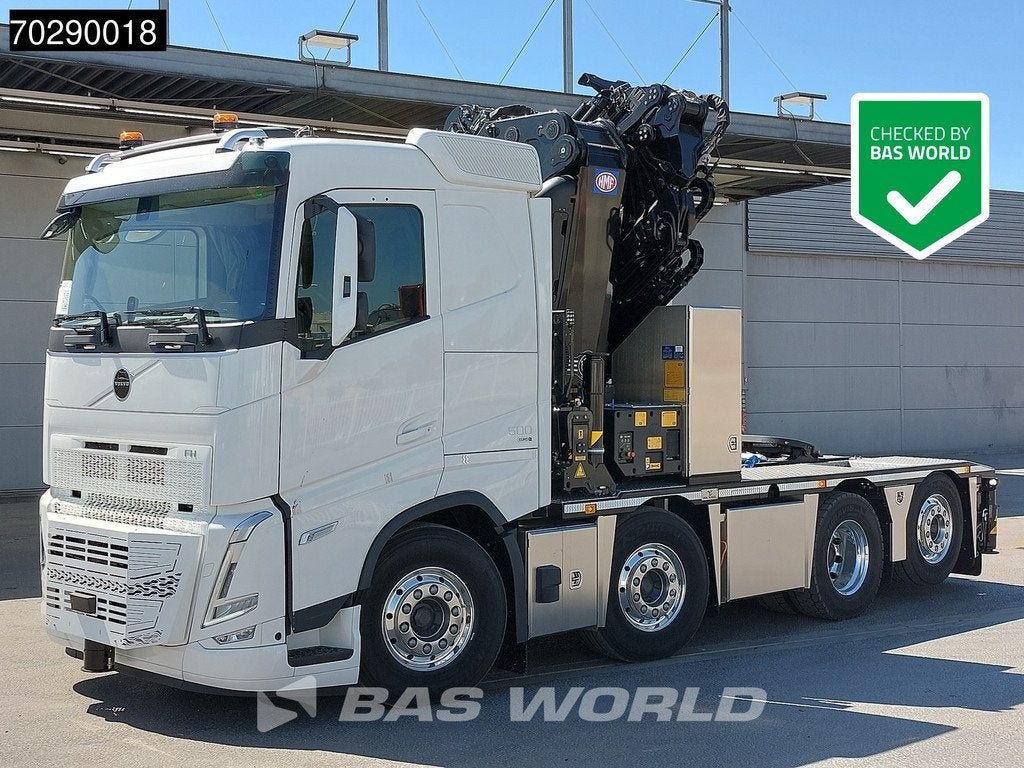 Volvo FH 500 8X2 NEW! HMF9520 K6 + JIB K6 Crane Kran Winch F, Automaat, Stof, Euro 6, Wit