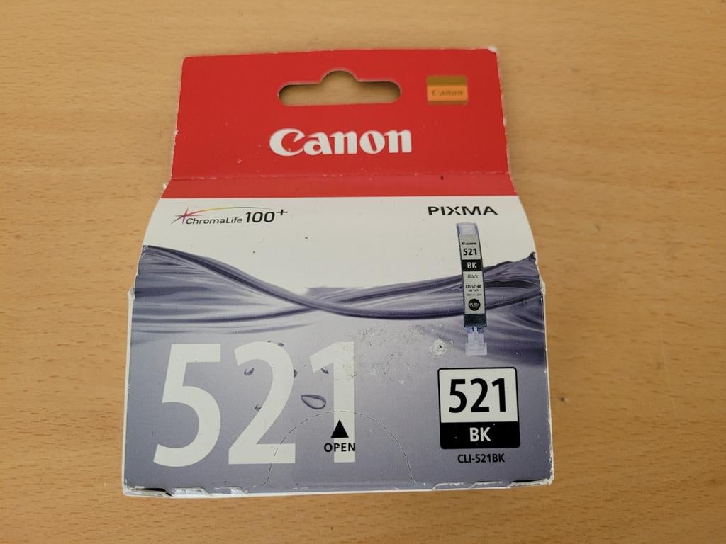 Canon Pixma 521 BK Inktcartridge - Zwart, Canon, Cartridge, Nieuw, 30-2, Shimomaruko 3-chome, Ota-ku, Tokyo 146-8501, Japan
